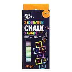 MONT MARTE SIDEWALK CHALK Chalk and Games Pack10